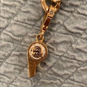 Juicy Couture Gold Whistle charm with diamonds